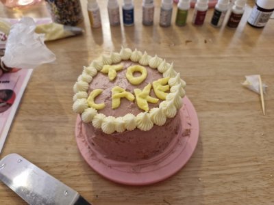 Voici mon "TO cake" ou "Tendance Ouest cake" réalisé avec Maoudi Camara (Missucaake) à Rouen.
