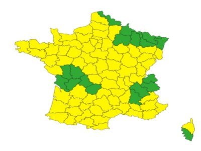 Des orages attendus cet après-midi en Normandie : les départements en alerte. - Météo France