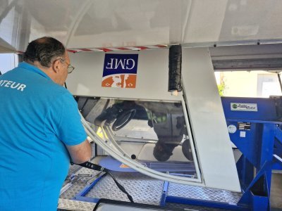 Un simulateur de tonneau était installé à l'Epide pour sensibiliser les jeunes.