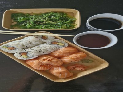 Le menu "Gourmand", sushis et Californias.