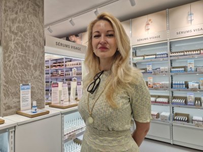 Sabrina Herlory Rouget est la P.-D.G. d'Aroma-Zone. Elle est venue à Rouen pour l'ouverture d'une nouvelle boutique ce mardi 27 mai.