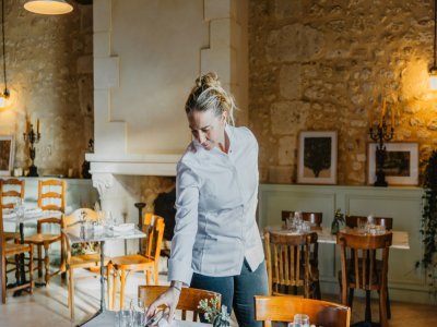 En janvier dernier elle a ouvert Sauge, Auberge Percheronne, un restaurant à quelques pas de Mortagne-au-Perche dans l'Orne. - @EmilieGuelpa