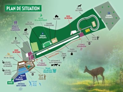 Les 15 hectares de la maison de la chasse et de la nature seront bien occupés tout le week-end. 