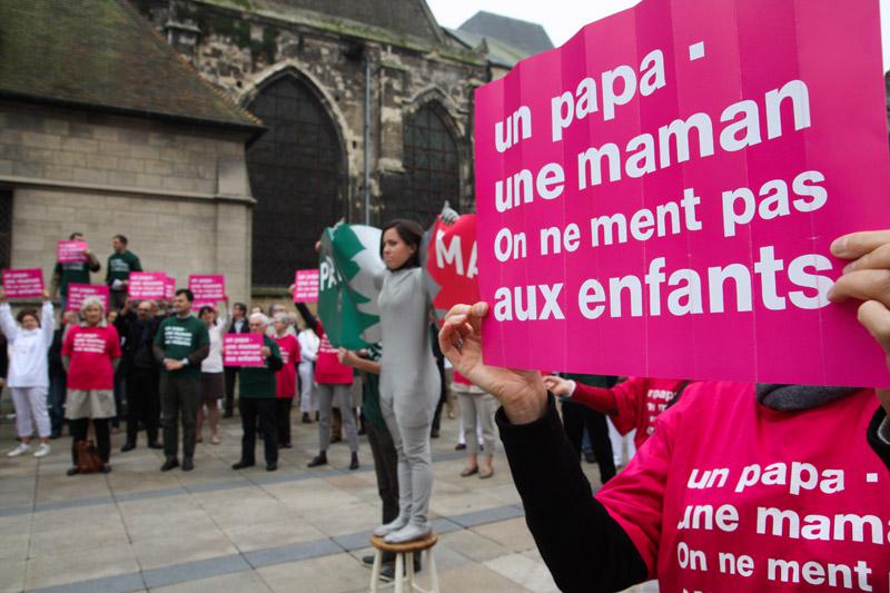 Manifestation contre le mariage homosexuel à Caen - 23 octobre 2012