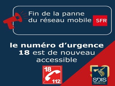 Panne résolue chez SFR : le 18 fonctionne à nouveau partout en France. - SDISManche