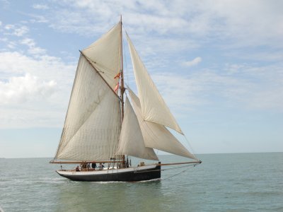 Le cotre pilote Marie-Fernand, qui célèbre cette année les 40 ans de son retour au Havre, est l'un des locaux de l'étape. - Laurent Bréard