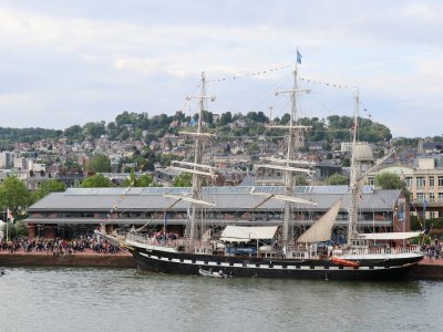 Le Belém, l'un des plus beaux voiliers français, avait transporté la flamme olympique en 2024. - Célia Caradec