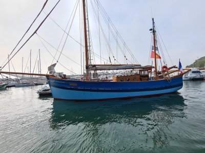 Milpat, l'un des deux voiliers de Fécamp Vieux Gréement, se frotte à la Tall Ships Races cette année. - Célia Caradec