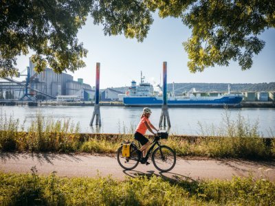 Octa Pillar se trouve le long du parcours de la Seine à vélo.  - Alan Aubry - Metropole Rouen Normandie