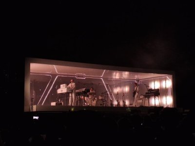Le duo Air sur la scène de Beauregard 2025. - Elvire Alix