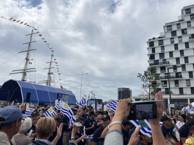L'équipage du voilier uruguayen Capitain Miranda. - Maëlys Blondel