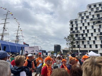 L'équipage du voilier néerlandais Eendracht. - Maëlys Blondel
