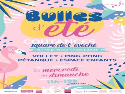 Bulles d'été à Coutances vous donne rendez-vous au square de l'évêché jusqu'au 17 août. - Rodolphe de la Croix