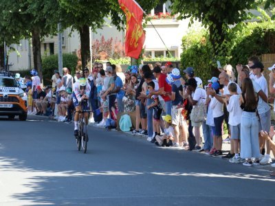 Les drapeaux normands étaient nombreux sur le parcours.