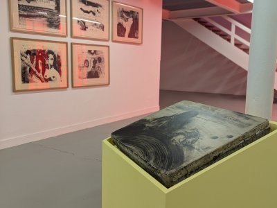 La lithographie est une technique d'impression que l'artiste a découvert dans un atelier parisien. - Célia Caradec
