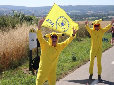 Avec les couleurs du maillot jaune !