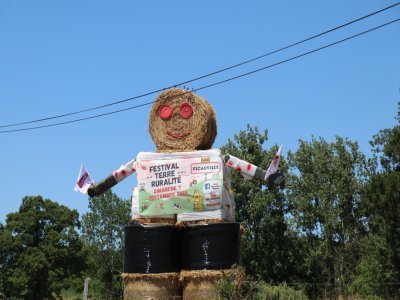 Même les bottes de foin ont servi de déco !