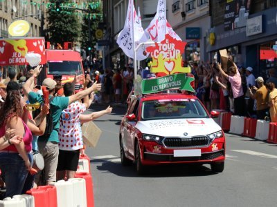 Le public était bouillant tout au long du passage de la caravane, à Flers ! - Martin Patry