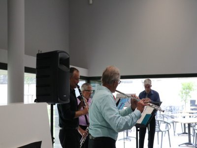 Un quintette était présent lors de l'inauguration du nouveau parc Jean-Marie Girault à Caen. - Lise Crocquevieille