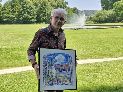 Christophe Ronel a été séduit par le cadre de l'abbaye du Valasse. - Célia Caradec