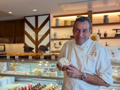 Frédéric Madelaine est un chef pâtissier normand, implanté depuis plus de 20 ans au Japon. - Célia Caradec
