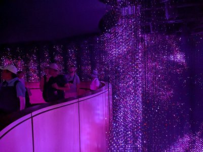 Une pluie de leds plonge le visiteur dans un univers onirique. - Célia Caradec