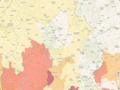 Vous pouvez consulter les vigilances et restrictions relatives à la sécheresse sur vigieau.gouv.fr. - Capture d'écran VigiEau