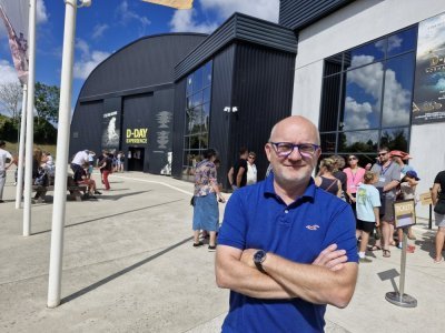 Emmanuel Allain co-fondateur du D-Day Expérience à Saint-Côme-du-Mont. - Thierry Valoi