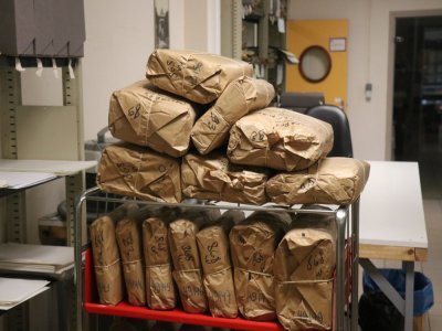 Les archivistes effectuent un travail colossal afin de consulter puis classer et conserver les documents qu'ils reçoivent. Ici est stocké l'équivalent de 57km de documents en linéaire, soit des millions de pièces !