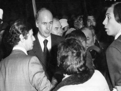 Olivier Stirn près de Valéry Giscard d'Estaing il y a une quarantaine d'années. - Archives Dubuche