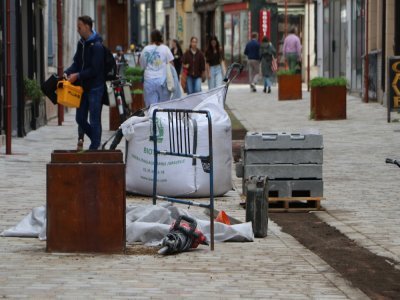 Les travaux permettent de rendre la rue Beauvoisine partiellement piétonne et plus verte. Ils ont commencé en mars 2025. Le chantier doit s'achever d'ici la fin de l'année 2025 ou le début 2026.