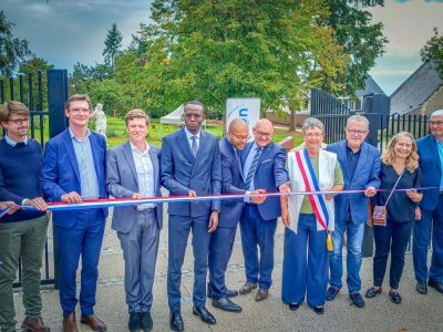 Différents élus ou membres des services de l'Etat se sont réunis samedi 20 septembre pour inaugurer ce nouveau parc. - Préfecture du Calvados
