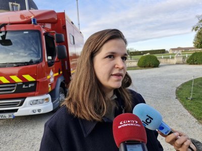 Claire-Emmanuelle Gauer, habitante de Médavy et conseillère régionale, est venue apporter son soutien au propriétaire. - Simon Lebaron