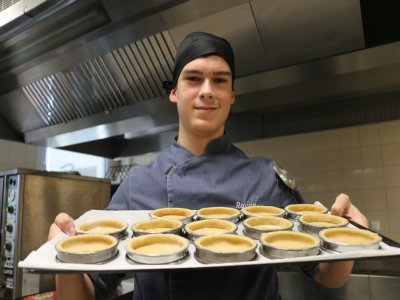 Rayan Mihoub, en bac pro cuisine au lycée Georges Baptiste à Canteleu, participe à Rouen à Table.