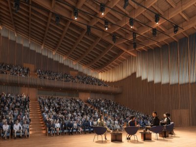 Le centre des congrès proposera un auditorium pouvant aller jusqu'à 1 400 places. - AT Chain