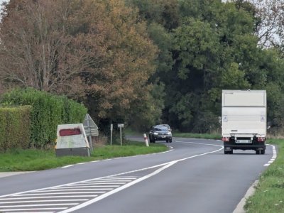 Le radar du lieu-dit Café Blanc a été installé fin septembre. Il est réglé à 50km/h. - Célia Caradec