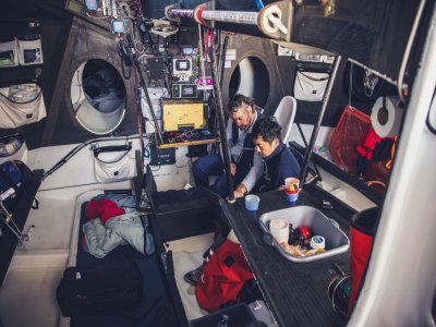 Ce sera la dernière grande course de Louis Duc à bord de l'Imoca Fives Group Lantana Environnement. - Armel Vrac