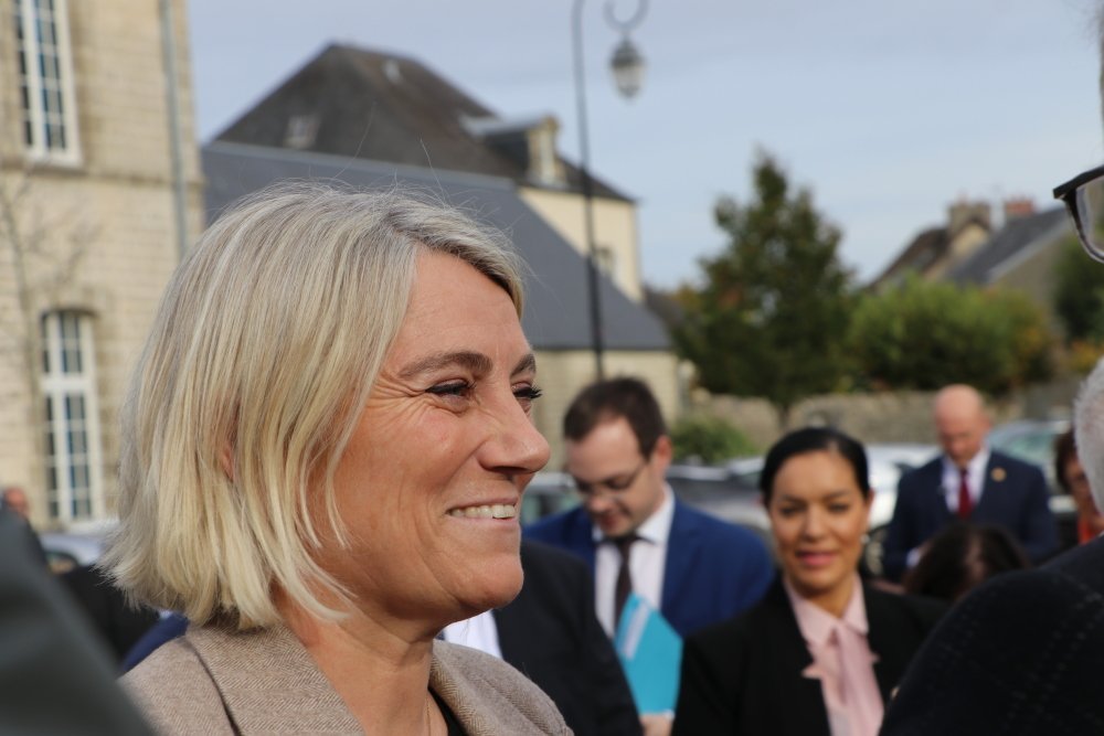 La ministre de la Santé, Stéphanie Rist était aussi de la délégation.