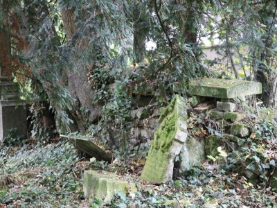L'entrée du cimetière Saint-Pierre, située 26, rue du Doyen-Morière, est un peu cachée. Là-bas, la végétation empiète sur les tombes et les inscriptions sont aujourd'hui difficiles à déchiffrer. - Elvire Alix
