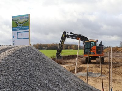 Les travaux ont pour but d'étendre le parc d'activités de la Frémondière de plus de dix hectares. - Lucie Peudevin