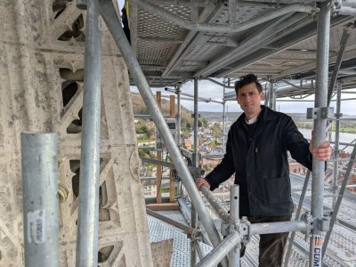 Judicaël de la Soudière-Niault est l'architecte du patrimoine qui coordonne ce chantier. - Célia Caradec