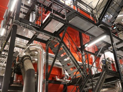 La chaudière biomasse d'Essity, à Val-au-Perche. - Martin Patry