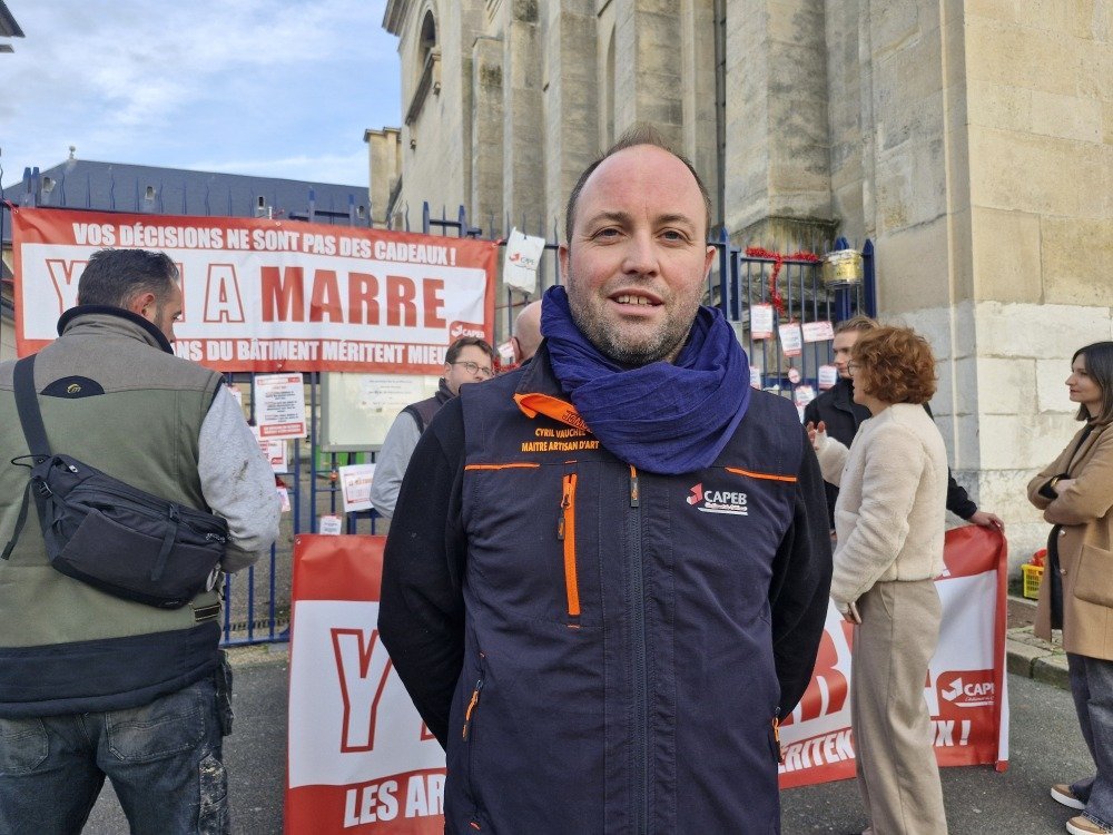 Cyrille Vauchel est le pr&eacute;sident de la Conf&eacute;d&eacute;ration de l'artisanat et des petites entreprises du b&acirc;timent de Seine-Maritime.