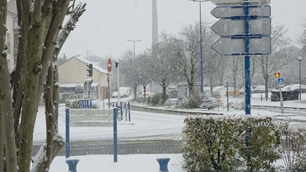 La Seine-Maritime aussi a &eacute;t&eacute; touch&eacute;e par la neige.