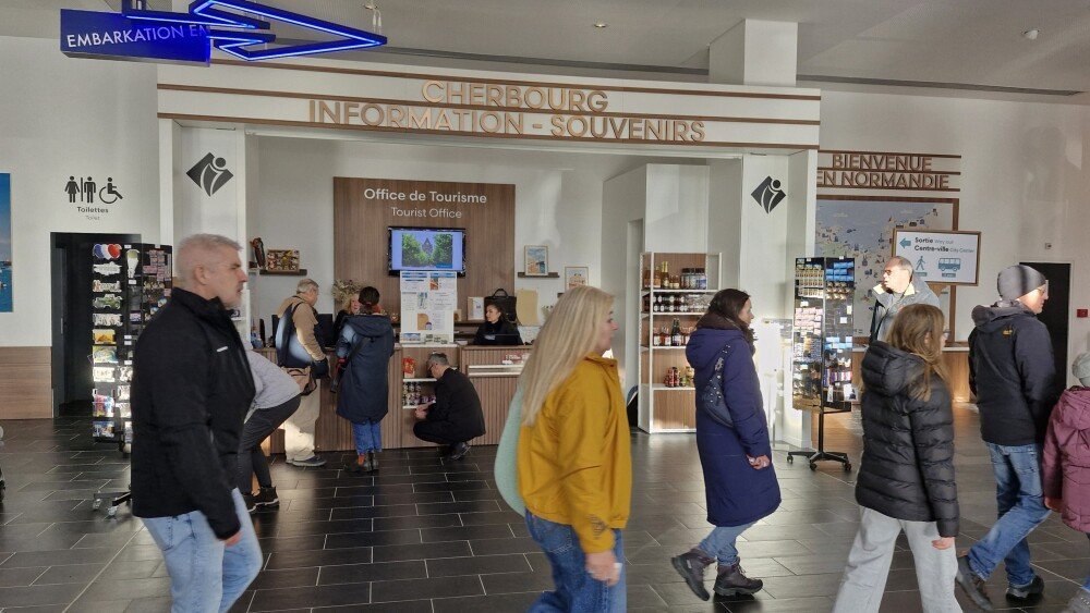 6 500 touristes allemands ont d&eacute;barqu&eacute; mercredi 7 janvier &agrave; Cherbourg.