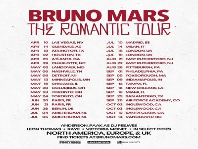 The Romantic Tour - Instagram - @brunomars