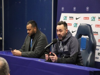 Le coach marseillais a f&eacute;licit&eacute; le parcours de ses adversaires du soir, en conf&eacute;rence de presse d'apr&egrave;s-match. - L&eacute;o Besselievre