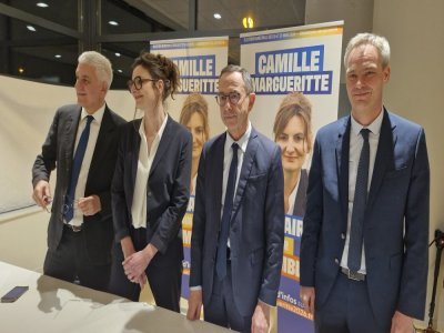 Herv&eacute; Morin, Bruno Retailleau, David Margueritte ont tous appel&eacute; &agrave; voter pour Camille Margueritte. - Julien Rojo