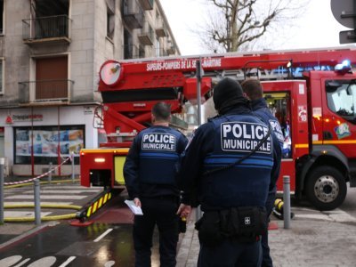 La police municipale de Rouen s'est rendue sur place. - Justine Carr&egrave;re