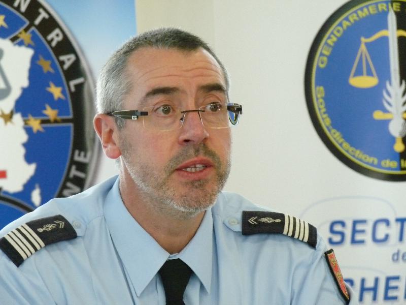 Le colonel Gilles Dautois, commandant la région de gendarmerie de Basse-Normandie